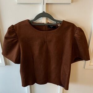 Tahari Rich Brown Women's Blouse